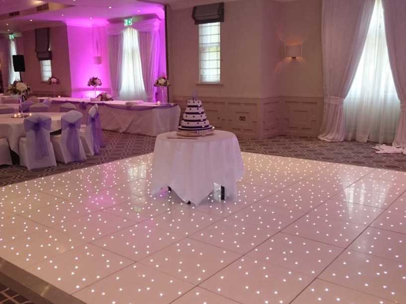 sparkle white dance floor